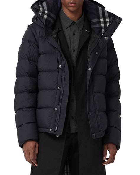 burberry boys puffer on sale|black puffer jacket men's designer.